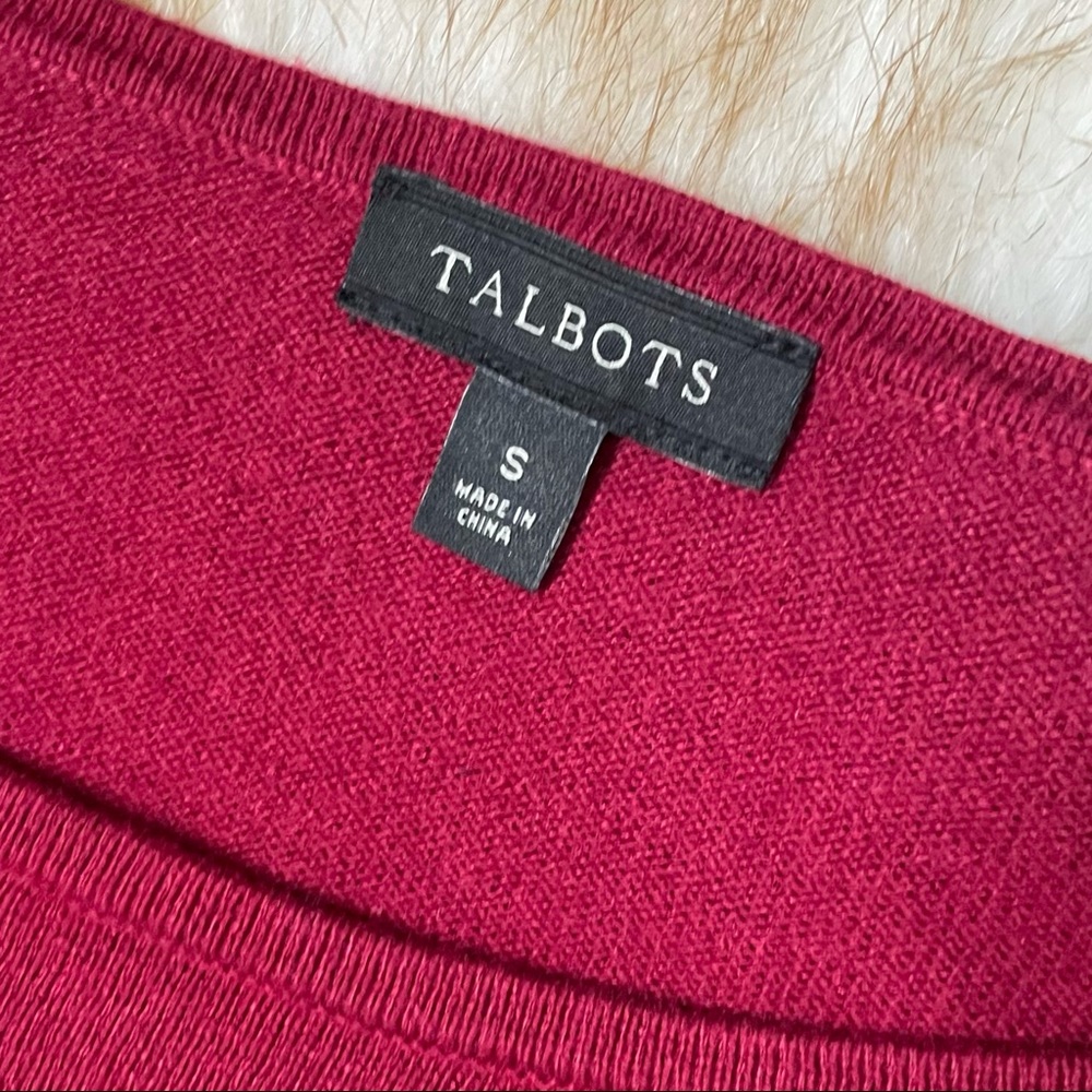 Talbots Split Bell Bow Cuff Sweater - image 5